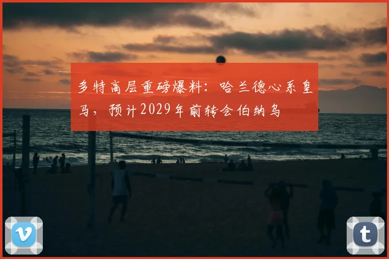 多特高层重磅爆料:哈兰德心系皇马,预计2029年前转会伯纳乌